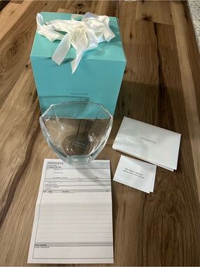 Tiffany & Co.  retired Crystal paneled Bowl